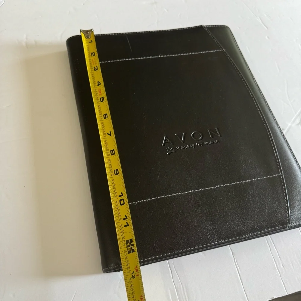 Avon Elegant Black Leather Organizer